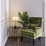 Столик журнальный золотой с темным стеклом Tastiness варинант исполнения - 3 | Loft Concept в Ростове-на-Дону