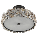 Потолочный светильник круглый с абажуром из устричных раковин Sea Ravens варинант исполнения - 4 | Loft Concept в Ростове-на-Дону