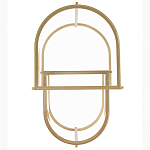 Комплект из 2-х приставных столиков на металлическом основании цвета латунь Ambassador варинант исполнения - 3 | Loft Concept в Ростове-на-Дону