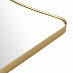 Зеркало золотистое с закруглёнными углами Thin Frame варинант исполнения - 3 | Loft Concept в Ростове-на-Дону