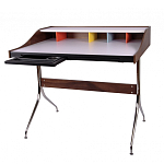 Письменный стол с 2-мя чёрными выдвижными ящиками и нишей с цветными разделителями Ballan варинант исполнения - 2 | Loft Concept в Ростове-на-Дону