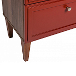Тумба прикроватная красная из массива бука с 2-мя ящиками Wenge Light варинант исполнения - 4 | Loft Concept в Ростове-на-Дону