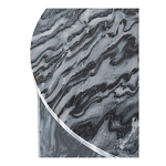 Столик кофейный с столешницей из черного мрамора Compact Black Marble Table варинант исполнения - 5 | Loft Concept в Ростове-на-Дону