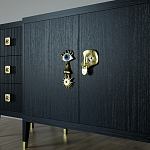 Большой Комод-буфет Elsa Dreams Black с ящиками варинант исполнения - 2 | Loft Concept в Ростове-на-Дону