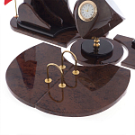 Настольный письменный набор из природного камня обсидиана коричневого Team leader варинант исполнения - 4 | Loft Concept в Ростове-на-Дону