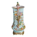 Ваза с птичкой из фарфора с бронзовыми элементами Garden of Eden варинант исполнения - 3 | Loft Concept в Ростове-на-Дону