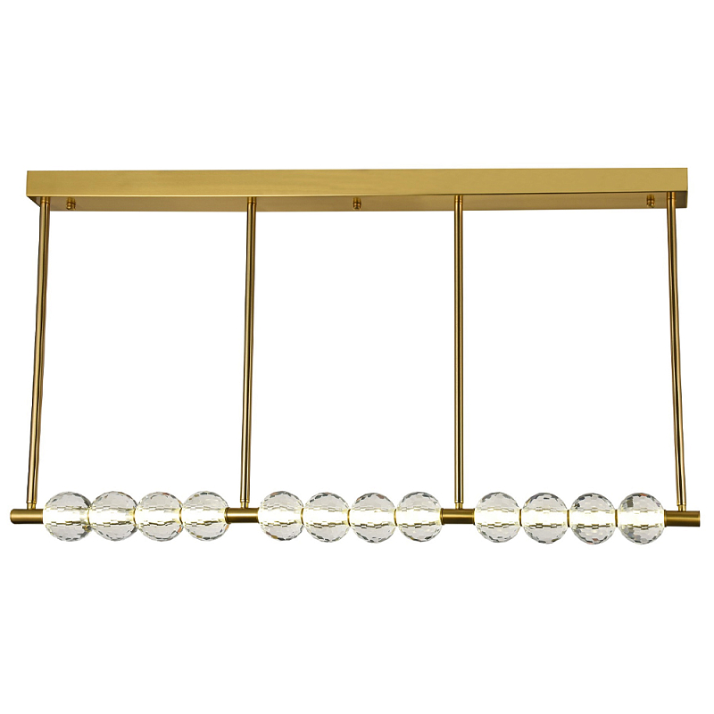   Celestin Spheres Brass Linear Chandelier    -- | Loft Concept 