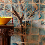 Обои ручная роспись Braganza Standard colourway on dyed paper варинант исполнения - 1 | Loft Concept в Ростове-на-Дону