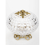 Конфетница из прозрачного рельефного стекла Eden Garden варинант исполнения - 2 | Loft Concept в Ростове-на-Дону