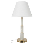 Настольная лампа с белым конусовидным абажуром More Tender варинант исполнения - 1 | Loft Concept в Ростове-на-Дону