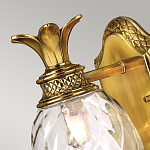 Бра для ванных комнат с прозрачным стеклянным плафоном в форме ананаса и декоративным основанием с рельефным узором Hinkley варинант исполнения - 2 | Loft Concept в Ростове-на-Дону