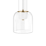Подвесной светильник с цилиндрическим прозрачным стеклянным плафоном Grada Light варинант исполнения - 4 | Loft Concept в Ростове-на-Дону