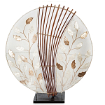 Настольная лампа из перламутра и дерева на подставке Indonesian Petal варинант исполнения - 3 | Loft Concept в Ростове-на-Дону