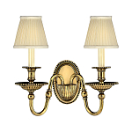 Бра с 2-мя бежевыми абажурами в классическом стиле Hinkley варинант исполнения - 1 | Loft Concept в Ростове-на-Дону