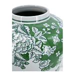 Ваза с зелеными цветочными и птичьими мотивами Vase Inspired by Nature варинант исполнения - 3 | Loft Concept в Ростове-на-Дону