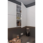 Кухонный гарнитур белый акриловый фасад Eveline White Kitchen Set варинант исполнения - 3 | Loft Concept в Ростове-на-Дону