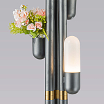 Торшер светодиодный с серым металлическим каркасом Generosity варинант исполнения - 3 | Loft Concept в Ростове-на-Дону