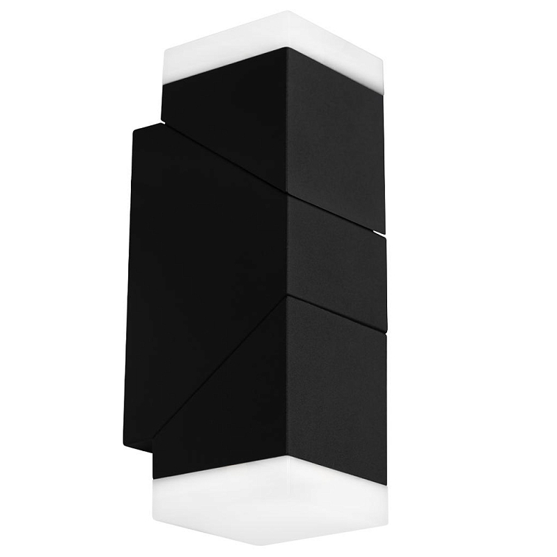 Уличный настенный светильник трансформируемый черного цвета из металла Urban Minimalist Черный Белый Уличный настенный светильник трансформируемый черного цвета из металла Urban Minimalist Черный Белый в Ростове-на-Дону | Loft Concept