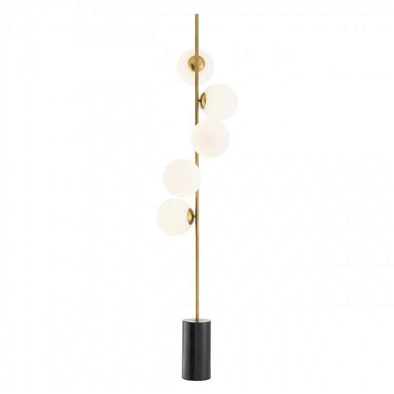  Eichholtz Floor Lamp Tempo Brass       Nero  -- | Loft Concept 