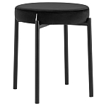 Табурет с мягким круглым сиденьем RIO Black варинант исполнения - 1 | Loft Concept в Ростове-на-Дону