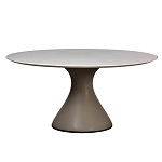 Стол обеденный круглый мраморный на бежевом основании Valedmir варинант исполнения - 1 | Loft Concept в Ростове-на-Дону