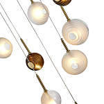 Люстра светодиодная с сферическими стеклянными плафонами Splatter варинант исполнения - 7 | Loft Concept в Ростове-на-Дону