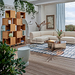 Приставной столик из массива манго Tom-tom Grey варинант исполнения - 4 | Loft Concept в Ростове-на-Дону