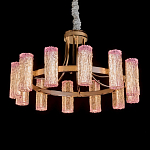 Люстра круглая с текстурными цилиндрическими плафонами Glimpse варинант исполнения - 1 | Loft Concept в Ростове-на-Дону