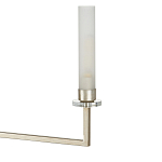 Люстра с 6-ю белыми матовыми плафонами из стекла в форме цилиндра Longitude варинант исполнения - 1 | Loft Concept в Ростове-на-Дону