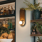 Бра с декором из плетеного бамбука Wicker Oval Lamp варинант исполнения - 3 | Loft Concept в Ростове-на-Дону