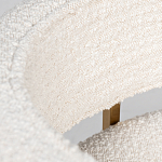 Стул букле бежевый с каркасом цвета матовое золото Tactility варинант исполнения - 4 | Loft Concept в Ростове-на-Дону