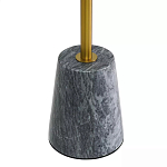 Кофейный столик круглый из мрамора серый Reliable Foundation варинант исполнения - 4 | Loft Concept в Ростове-на-Дону