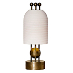 Настольная лампа в виде фонаря с белым фактурным абажуром Echoes of Light варинант исполнения - 1 | Loft Concept в Ростове-на-Дону