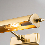 Светильник для картин цвета состаренная латунь с широким плафоном на прямоугольном основании Elstead Lighting варинант исполнения - 8 | Loft Concept в Ростове-на-Дону