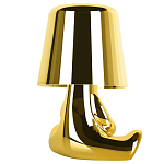 Настольная лампа фигурная золотого цвета с гладким абажуром Высота 16 см Sophia варинант исполнения - 4 | Loft Concept в Ростове-на-Дону