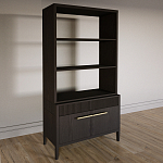 Стеллаж Primo с ящиками Темный орех варинант исполнения - 2 | Loft Concept в Ростове-на-Дону