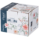 Кружка фарфоровая синяя с цветочным принтом 470 мл Flower Porcelain Collection варинант исполнения - 2 | Loft Concept в Ростове-на-Дону