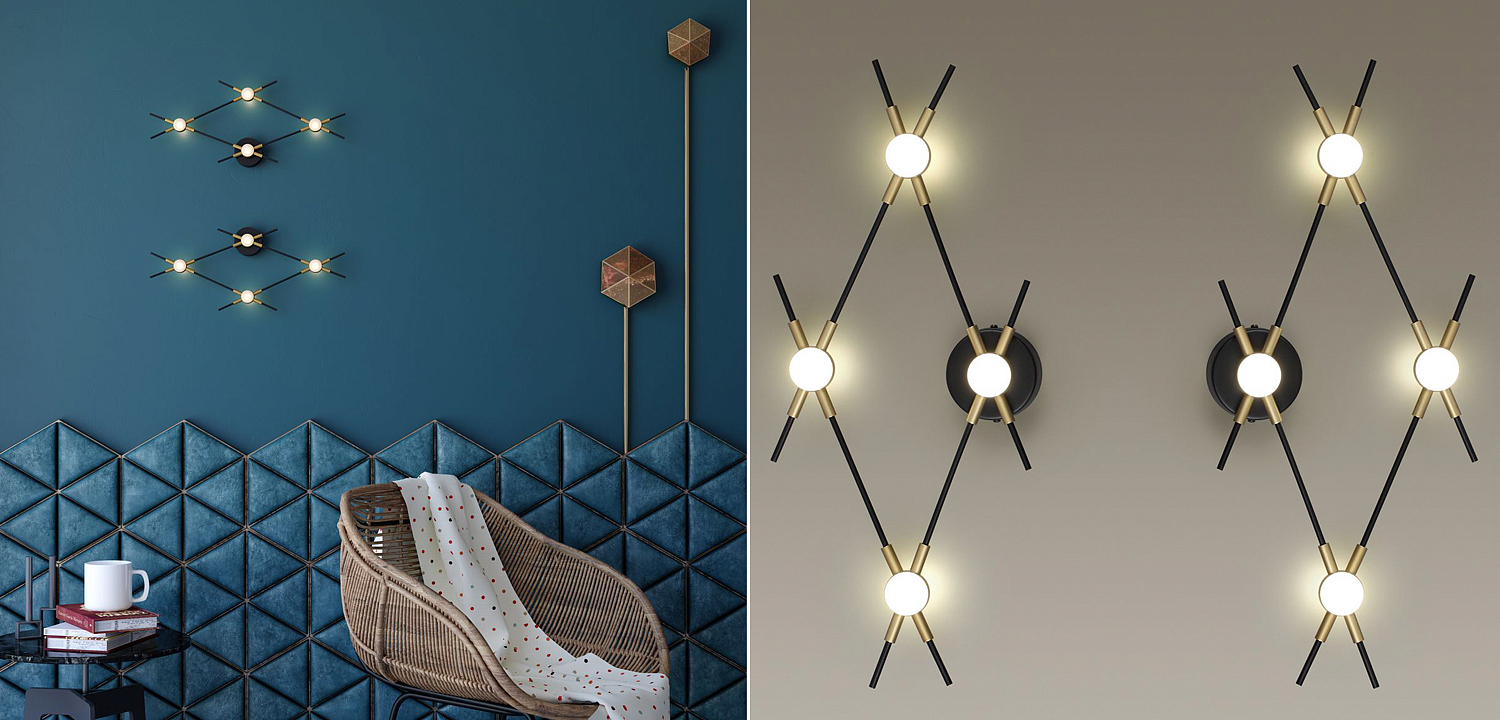Бра Ake Rhombus Sconce Бра Ake Rhombus Sconce - Loft-Concept в Ростове-на-Дону
