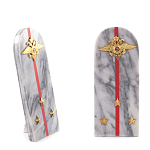 Сувенир Погон МВД из натурального камня мрамор Souvenir Epaulets варинант исполнения - 3 | Loft Concept в Ростове-на-Дону