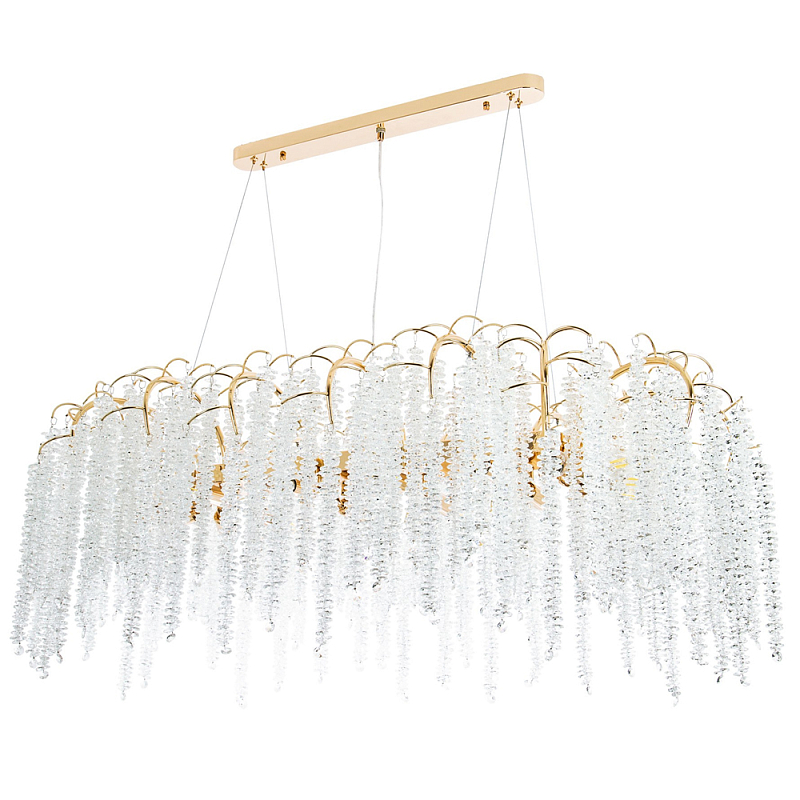      Bunch of Crystal Berries Linear Gold Chandelier 16    -- | Loft Concept 