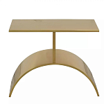 Дизайнерский журнальный стол золотой на полукруглом основании Wecaben варинант исполнения - 2 | Loft Concept в Ростове-на-Дону