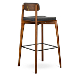 Барный стул из массива ясеня с обивкой из рогожки Elegant Ash варинант исполнения - 4 | Loft Concept в Ростове-на-Дону