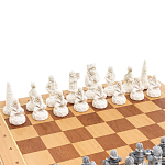 Шахматы Северные народы в ларце из натурального бука Decorative Thematic Chess варинант исполнения - 3 | Loft Concept в Ростове-на-Дону