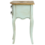 Прикроватная тумба из массива березы светло-бирюзовая Montmartre Provence Bedside Table варинант исполнения - 5 | Loft Concept в Ростове-на-Дону