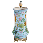 Ваза из фарфора с птицей на бронзовой ветке Garden of Eden варинант исполнения - 4 | Loft Concept в Ростове-на-Дону