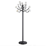 Торшер с плафонами из белых фарфоровых цветов на изогнутых ветвях Floralis варинант исполнения - 1 | Loft Concept в Ростове-на-Дону