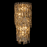 Бра с каскадом из прозрачного хрусталя и корпусом из металла цвета хром Constant Sparks варинант исполнения - 6 | Loft Concept в Ростове-на-Дону