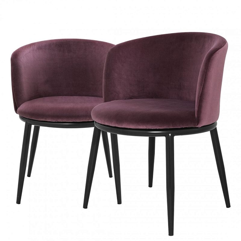     Eichholtz Dining Chair Filmore Set Of 2 purple    -- | Loft Concept 