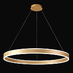 Люстра подвесная светодионая кольцевая золотого цвета Ring Horizontal варинант исполнения - 2 | Loft Concept в Ростове-на-Дону