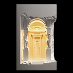 Встраиваемый в стену гипсовый светильник под покраску с колоннами и арками в античном стиле Antiquity Athena варинант исполнения - 9 | Loft Concept в Ростове-на-Дону